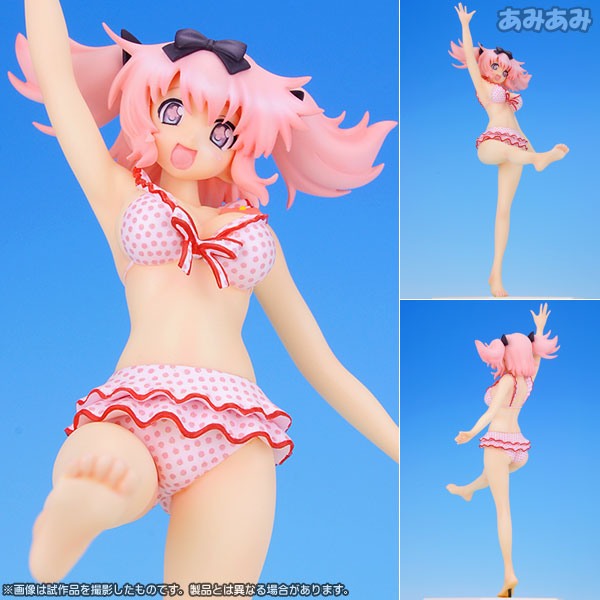 BEACH QUEENS 閃乱カグラ 雲雀 1/10 完成品フィギュア[WAVE]胸踊る♪ 究極の爆乳ハイパーバトルアニメ「閃乱カグラ」より、食いしん坊で可愛いものが大好き、何かと問題を起こすトラブルメーカー「雲雀」が登場！