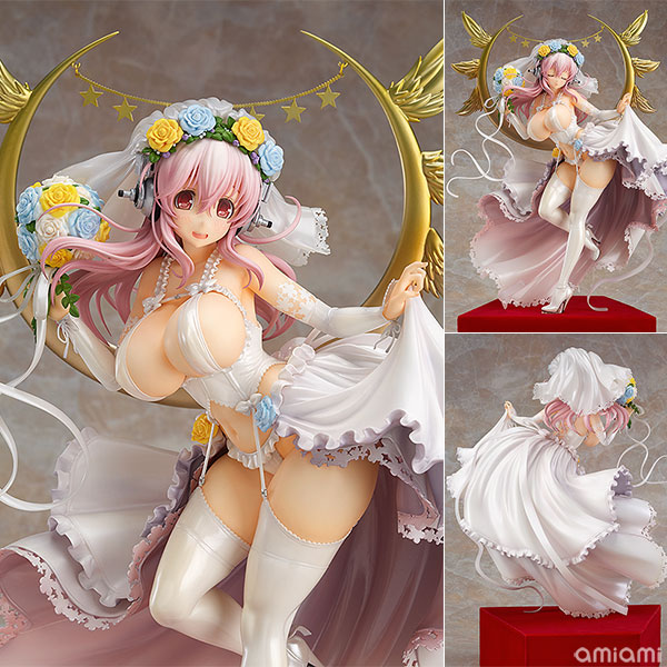 すーぱーそに子 10th Anniversary Figure Wedding Ver. 1/6 完成品フィギュア[グッドスマイルカンパニー]『すーぱーそに子』デビュー10周年を記念し、ウェディングドレス姿の「そに子」フィギュアが誕生！