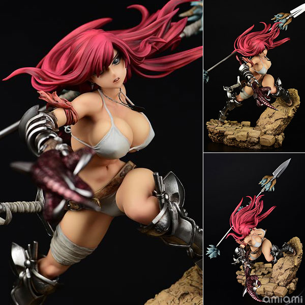 FAIRY TAIL エルザ・スカーレット the騎士ver. 1/6 完成品フィギュア[オルカトイズ]「FAIRY TAIL」から『エルザ・スカーレットthe騎士ver.』が登場！肉体の躍動美と鎧の硬質な美しさと攻撃の一瞬を切り取った緊張感にあなたの心は打ち抜かれる！