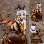 ご注文はうさぎですか？？ チノ Jazz style 1/8 完成品フィギュア[アクアマリン]愛らしいうさ耳カチューシャ、背中の開いたタイトな印象のノースリーブシャツ、低い位置でまとめたポニーテール等、いつもと違う、特別な衣装です！