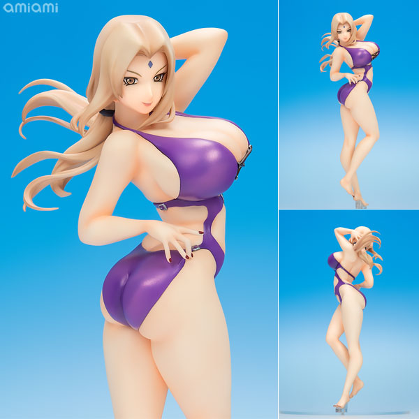 NARUTOギャルズ NARUTO-ナルト- 疾風伝 綱手 Ver.Splash 完成品フィギュア[メガハウス]抜群のプロポーションを誇る綱手を、TVアニメエンディングにて披露した大人の雰囲気あふれるワンピースの水着で再現！