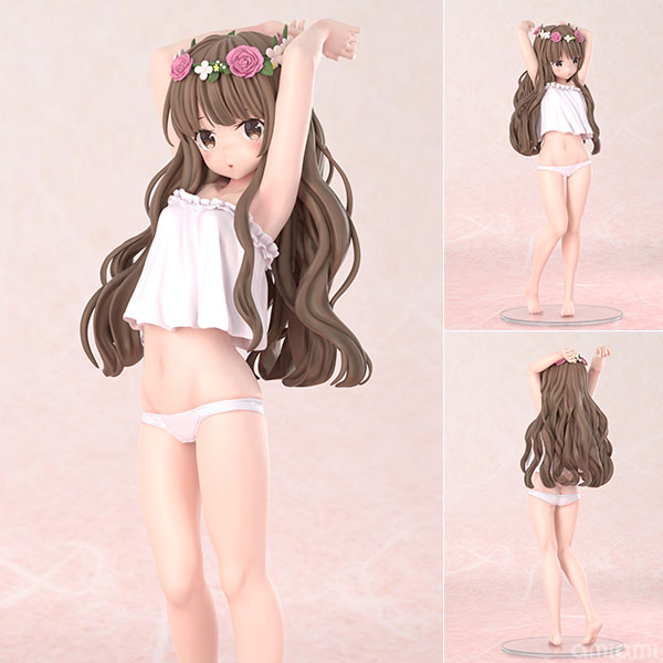 jimmy 花と女の子 1/6 完成品フィギュア[FOTS JAPAN]人気イラストレーター「jimmy」先生による素敵なイラスト『花と女の子』を1/6スケールで立体化！フリルの付いた純白ベアトップとセクシーなお腹のラインが魅力的です！