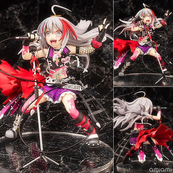 アイドルマスター シンデレラガールズ 星輝子 -マッシュアップ★ボルテージ- 1/7 完成品フィギュア[キャラアニ]メタルメイクはもちろん、ボディペイントや腰回りのチェーン、格子のようなスカートが抜群に輝子のかっこよさを引き立てています。