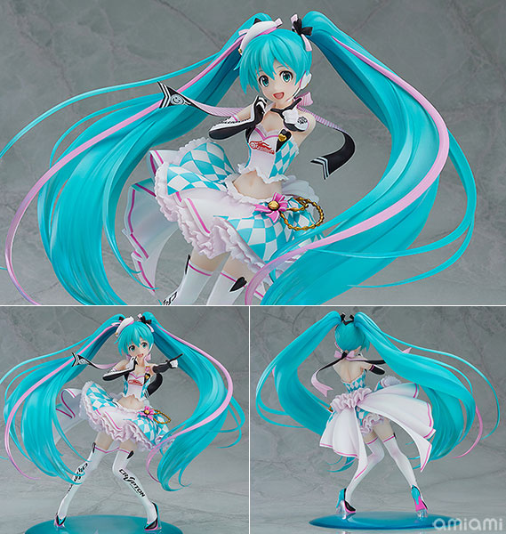 初音ミク GTプロジェクト レーシングミク 2019Ver. feat.杏仁豆腐 1/8 完成品フィギュア[グッドスマイルレーシング]人気イラストレーター、杏仁豆腐氏によるレーシングミクのイラストを細部までこだわった見応えのある造形で立体化いたしました。