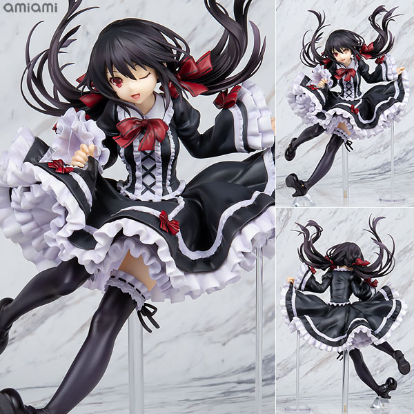 デート・ア・ライブ 時崎狂三 私服ver. ≪特典：ウインク顔パーツ付き≫ 1/7 完成品フィギュア[ホビーストック]つなこ先生の原作イラストの魅力そのままに、可愛らしさが溢れるゴスロリ私服姿の「時崎狂三」が立体化！