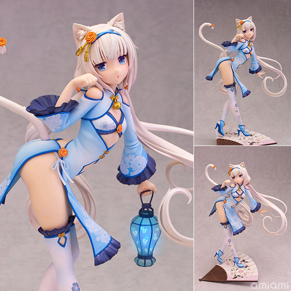 ネコぱら バニラ チャイナドレスedition illustration by さより STD Ver. 1/6 完成品フィギュア[アルファマックス]原画家のさより氏自らがフィギュアの為に描き下ろしたイラストをそのままに愛らしい姿を1/6スケールで立体化！
