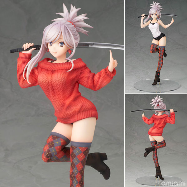 Fate/Grand Order 宮本武蔵 私服Ver. 1/7 完成品フィギュア[アルター]セーターの下のキャミソール姿も再現可能で、美しいデコルテラインやぴったりとしたホットパンツもお楽しみいただけます。