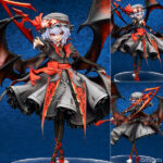 東方Project レミリア・スカーレット 紅魔城伝説版 エクストラカラー[DARK MOON] 1/8 完成品フィギュア[キューズQ]東方Project」二次創作ゲーム「紅魔城伝説」から、華麗にデザインアレンジを施されたレミリア・スカーレットのイベント限定カラーが登場！