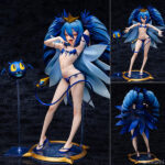 ボンバーガール アクア 1/6 完成品フィギュア[ウイング]アーケード協力対戦ゲーム『ボンバーガール』より、敗北し、おなかに模様を浮かべて高揚する「アクア」を魅力いっぱいに立体化！