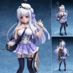 アズールレーン シグニット 完成品フィギュア[ユニオンクリエイティブ]イラスト通りの恥ずかしそうな上目遣いや紫と白を基調とした襟付きのシャツに紫のネクタイを表現しました。