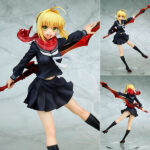 Fate/EXTELLA LINK ネロ・クラウディウス ウインター・ローマ衣装 1/7 完成品フィギュア[キューズQ]ハイスピードサーヴァントアクションゲーム『Fate/EXTELLA LINK』より、ネロ・クラウディウスが可憐なセーラー服で登場！