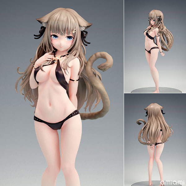 秋乃える イラスト「ミコちゃん」 リファインver. 1/7 完成品フィギュア[B´full FOTS JAPAN]恥ずかしがりつつも、ご主人様の趣味全開の布面積の少ないセクシーな水着姿をお披露目！