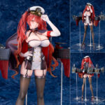 アズールレーン ホノルル 1/7 完成品フィギュア[アルター] グラマラスなボディラインをしっかり再現。強気な視線に頬を染めて恥じらうような表情のギャップも魅力的です。