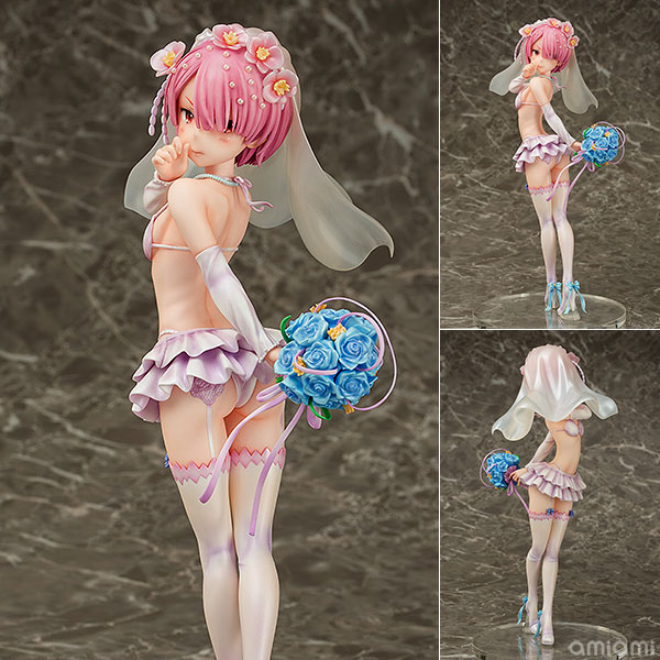 Re：ゼロから始める異世界生活 ラム ウェディングVer. 1/7 完成品フィギュア[ファット・カンパニー]レムとは異なる複雑な表情の先に誰がいるのか……など想像しつつお楽しみください！