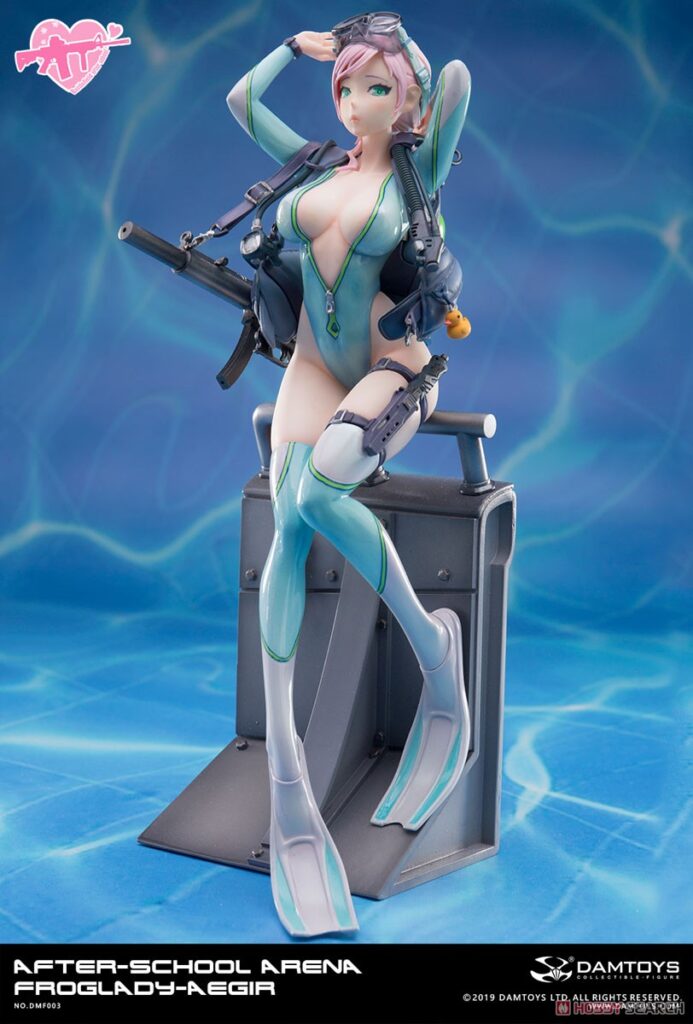 アフタースクール アリーナ サードショット オールラウンダー フロッグレディ・エーギル 1/7 完成品フィギュア[DAMTOYS]ハイクオリティなミリタリーフィギュアで人気のダムトイから、美少女フィギュアシリーズ『アフタースクール アリーナ』の第三弾が登場！