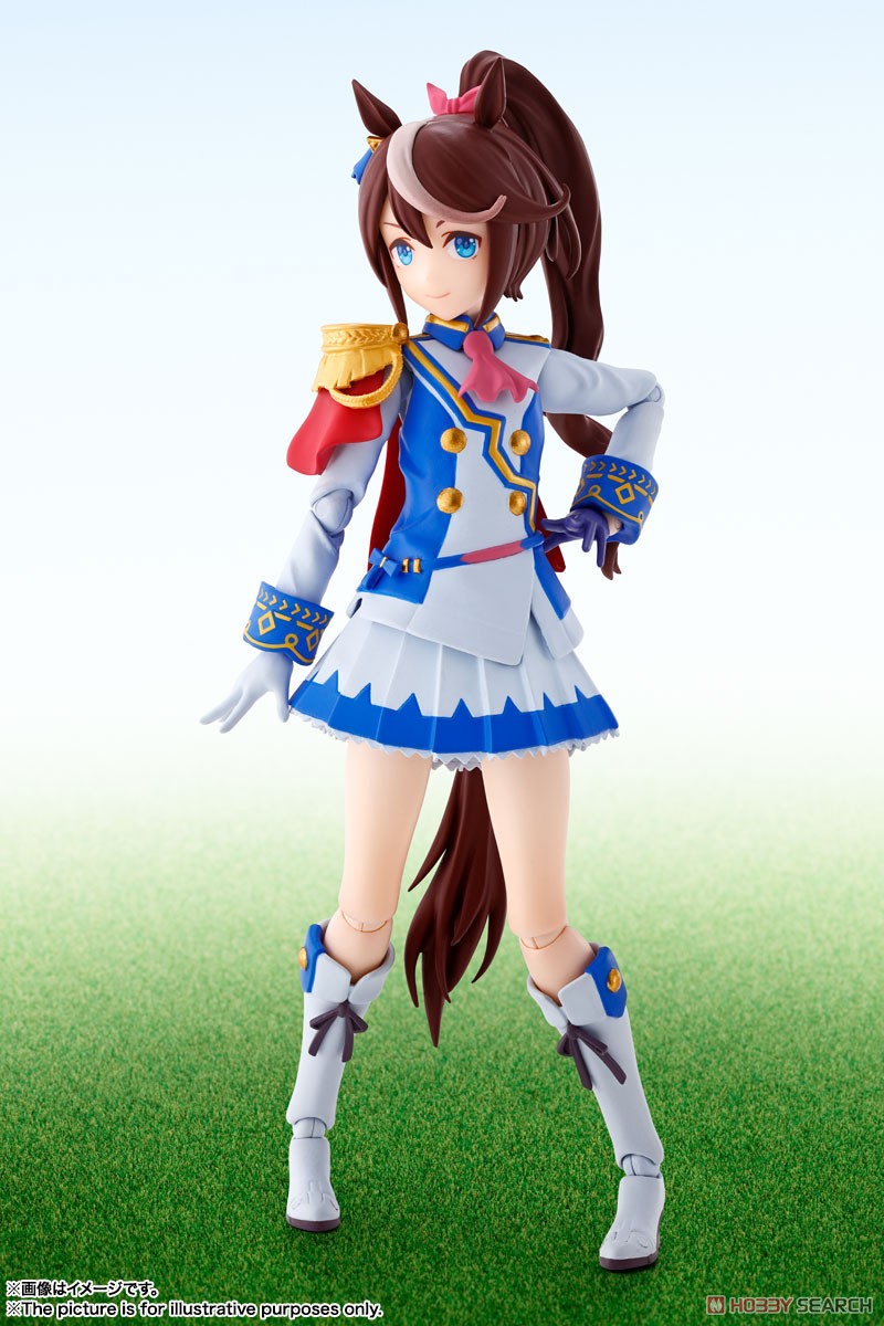 S.H.フィギュアーツ ウマ娘 プリティーダービー トウカイテイオー[BANDAI SPIRITS]「トウカイテイオー」の特徴的な髪形や勝負服の細かな模様まで徹底的に再現！スカート部分には軟質素材を使用、レースシーンも再現！