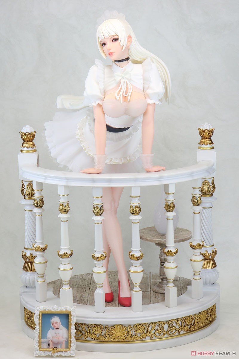 ホリデーメイド モニカ・テシア ～リリィスタイル～ 1/4 完成品フィギュア[回天堂]好評を頂いた造形や基本仕様はそのままに、新たに純白のメイドドレスを着飾った「リリィスタイル」で登場です。