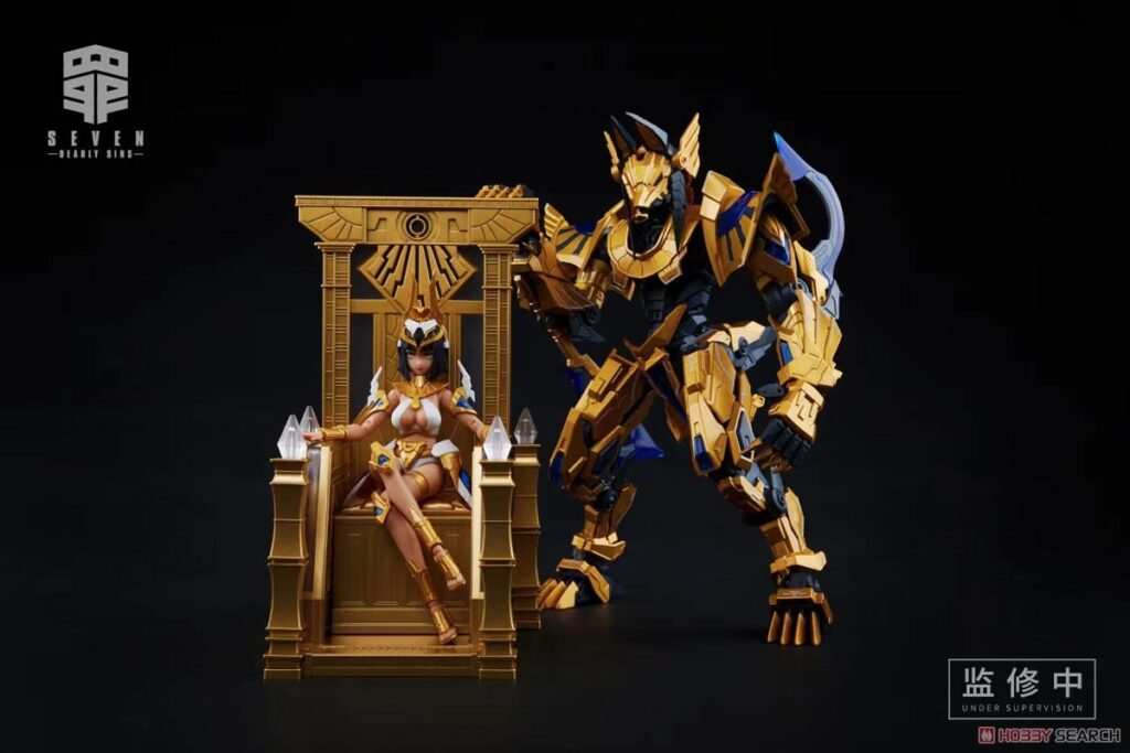 罪シリーズ SIN-01 暴食 1/10 プラモデル[MS GENERAL]MS GENERAL社企画の下、1/10スケールオリジナルプラスチックモデルキット新企画「罪」シリーズが始動！華あるシリーズ第1弾として、エジプト風のメカ娘「暴食(Gluttony)」が登場！