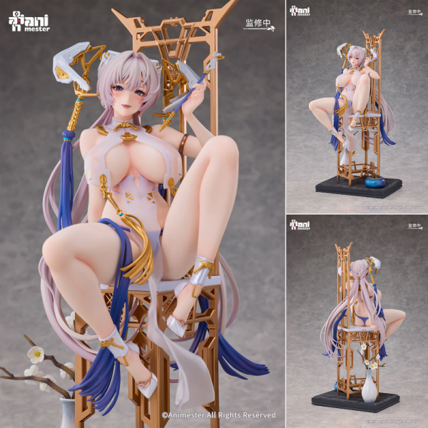 静かな夜。 閣の中は香炉の煙に包まれ、白い霧が薄く漂っている。彼女は椅子に座り、パイプを指で回す。そのくつろぐ姿は、まるで酔いしれる猫のようだ。