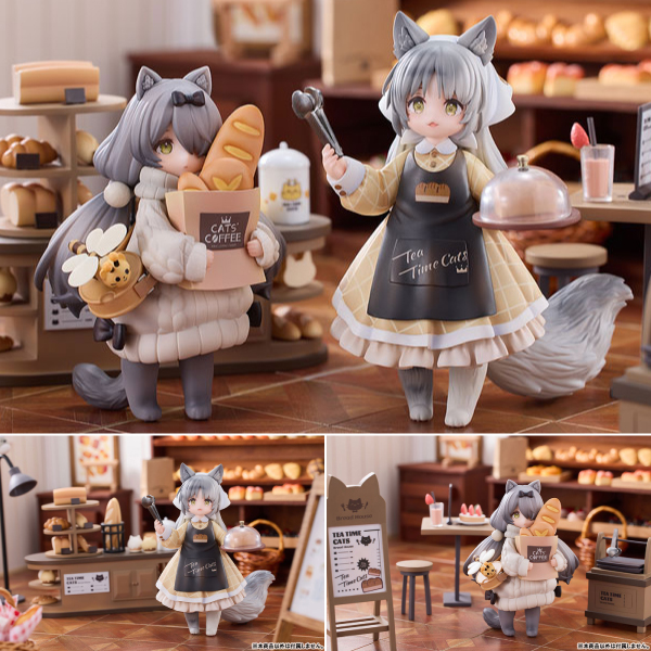 『ティータイム キャッツ シーン』にゃん町“パン屋”店員＆お客セット 完成品フィギュア[RIBOSE]