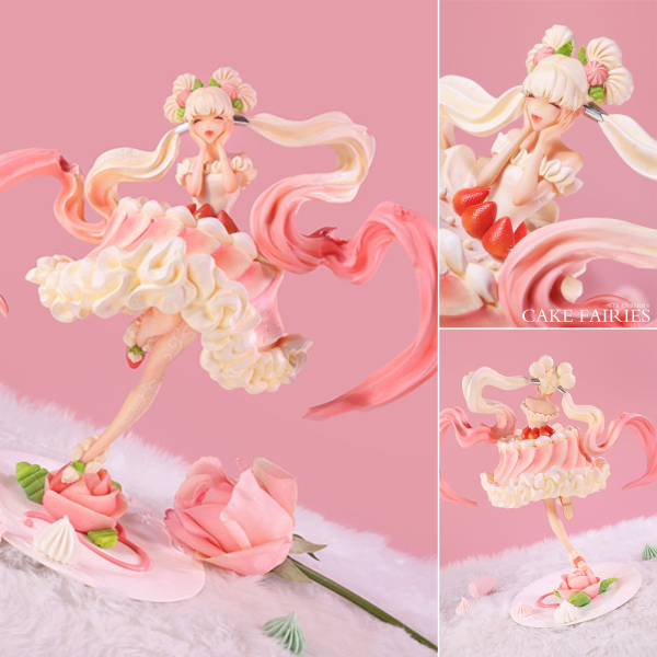 「ケーキの妖精 ショートケーキ」1/7 完成品フィギュア[WE ART DOING] 販売開始！甘くかわいいスイーツモチーフを手元で楽しむ