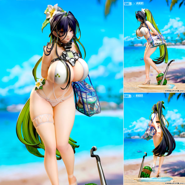 『勝利の女神：NIKKE』の『ギルティ』がゲーム内コスチューム「ディスビリーフウェーブ」でフィギュア化！ 大胆なビキニスタイルにグラマラスなスタイルが映えます。