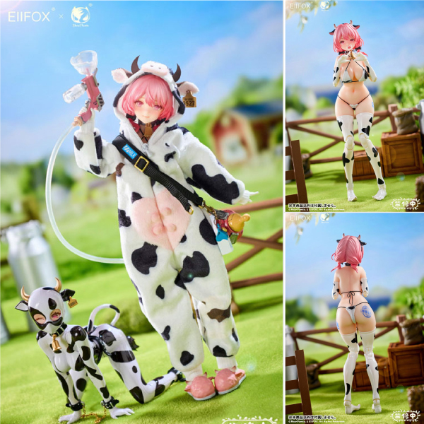 Eiifox＆BearPanda 乳牛 MOMO 1/8 完成品アクションフィギュア[BearPanda]
