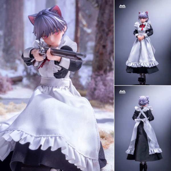 【新発売】pocket artシリーズ PA010 メイド銃士 FKEY 1/12 完成品アクションフィギュア[HASUKI]