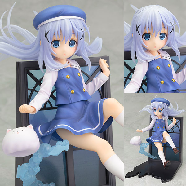 ご注文はうさぎですか？？ チノ 1/8 完成品フィギュア[コトブキヤ]大人気テレビアニメ『ご注文はうさぎですか？？』より、「チノ」がコミックス 2 巻の扉絵をモチーフに立体化！