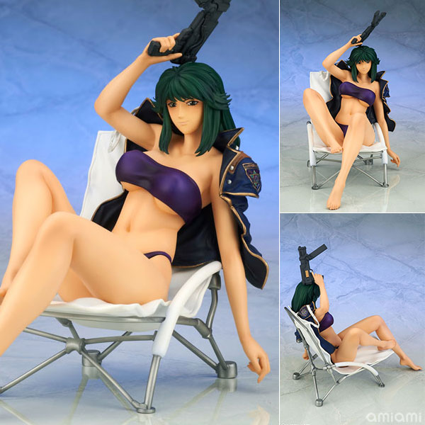 サイレントメビウス キディ・フェニル ～水着ジャケットver.～ 1/7 完成品フィギュア[Grand Toys]グラマラスなボディはアーマーコートを微塵も感じさせない仕上がりになっています。もちろん水着でも「グラビトン」は忘れません！