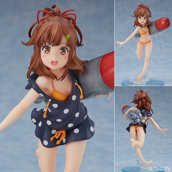 ハイスクール・フリート 西崎芽依 水着Ver. 1/8 完成品フィギュア[グッドスマイルカンパニー]人気アニメ『ハイスクール・フリート』より、 晴風の水雷長「西崎芽依」が水着姿で1/8スケールフィギュア化。