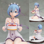Re：ゼロから始める異世界生活 レム・バースデーケーキVer. 1/7 完成品フィギュア[KADOKAWA]「Re：ゼロから始めるレムの誕生日生活 2017 渋谷マルイ」のために描き下ろされたイラストをモチーフに立体化。