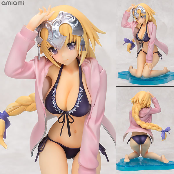 Fate/EXTELLA ジャンヌ・ダルク 水着Ver. 1/7 完成品フィギュア[アルファマックス]開放的な水着姿でも清らかな佇まいは健在。羽織ったパーカーが魅せるポップな印象が印象的な水着姿でジャンヌ・ダルクが登場です。