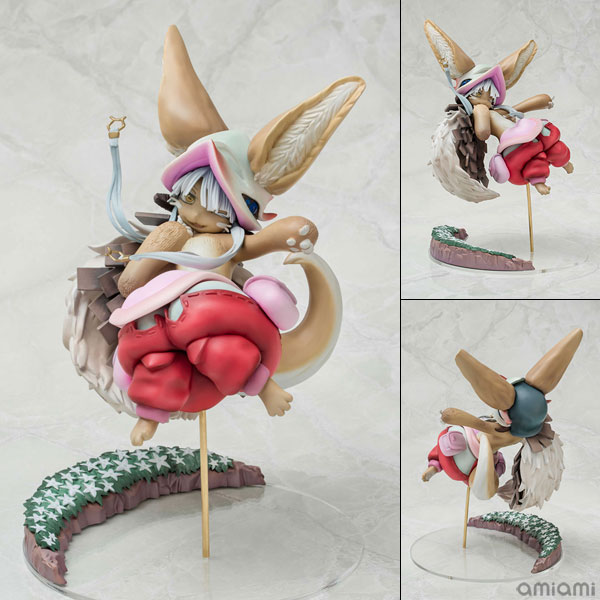 メイドインアビス ナナチ 1/6 完成品フィギュア[キャラアニ]アビスの底に吸い込まれそうな浮遊感フワフワな造型とイタズラ好きな表情など、見どころいっぱいのフィギュアです。