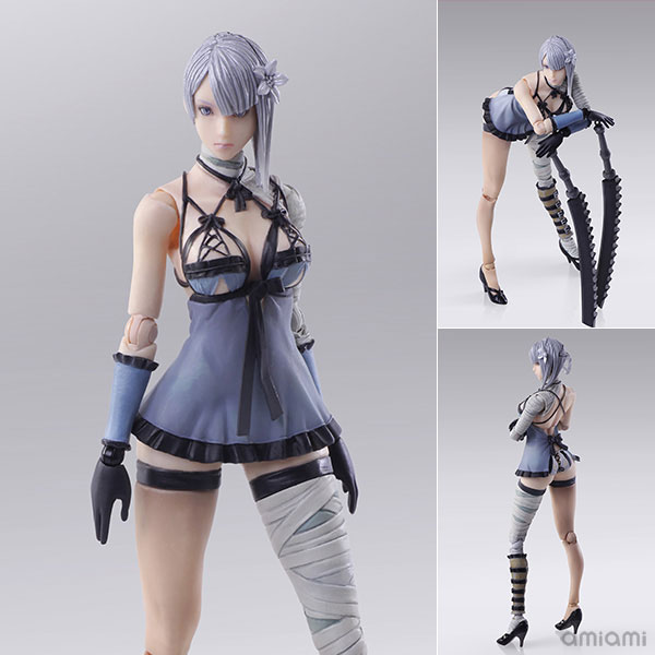 BRING ARTS NieR RepliCant/Gestalt カイネ アクションフィギュア[スクウェア・エニックス]滅びゆく世界。主人公ニーアの闘いの日々を描いた「NieR RepliCant/Gestalt」から、二刀流の女戦士カイネがブリングアーツに登場！