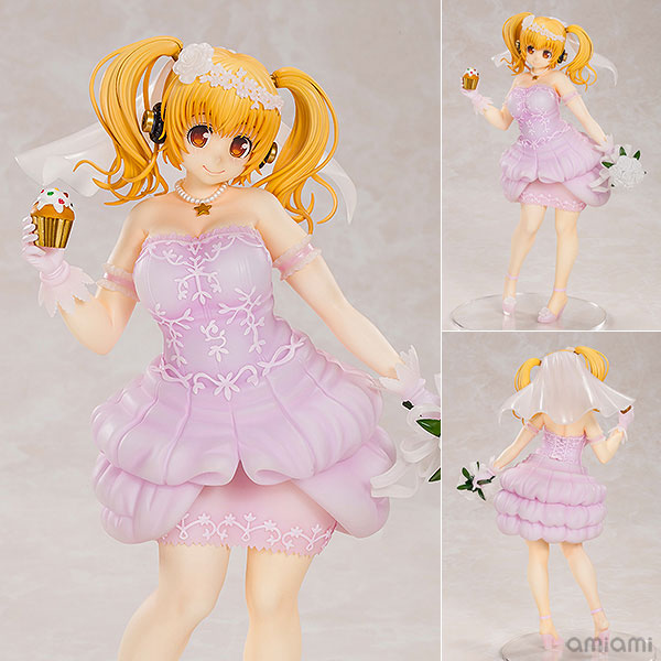 すーぱーぽちゃ子 ウェディングVer. 1/5 完成品フィギュア[双翼社]津路参汰氏（ニトロプラス）のイラストを忠実に再現、細部の装飾や彩色までこだわった清楚系ぽちゃ子の美しいボディをぜひお楽しみください。