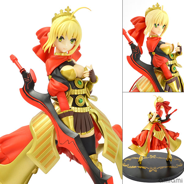 Fate/EXTRA CCC セイバー神話礼装 完成品フィギュア[ケンエレファント]原初の力を解放した最終決戦モードの「セイバー」を設定資料集『Fate/EXTRA material』のイラストを基に商品化。