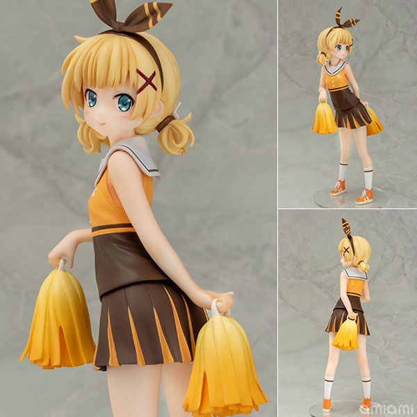 ご注文はうさぎですか？？ シャロ・チアガールVer. 1/7 完成品フィギュア[キャラアニ]「ご注文はうさぎですか？？」より、アクティブでキュートなチアガール衣装をまとったシャロのスケールフィギュアが登場です。