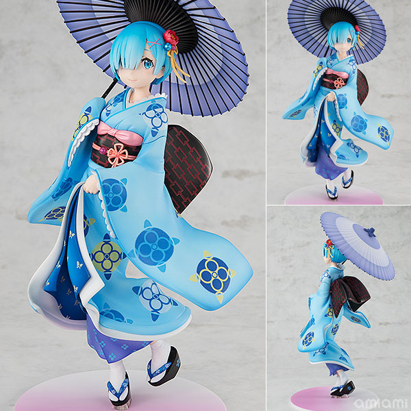 Re：ゼロから始める異世界生活 レム 浮世絵Ver. 1/8 完成品フィギュア[KADOKAWA]「Re：ゼロから始める異世界生活 浮世絵木版画 冨嶽異世界少女百景 恋夢」のイラストをモチーフに繊細で柔らかな造形表現でハイクオリティに仕上げました。