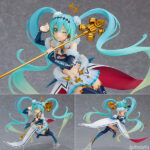 初音ミク GTプロジェクト レーシングミク 2018Ver. 1/7 完成品フィギュア[グッドスマイルレーシング]人気イラストレーター、かんざきひろ氏によるレーシングミクのイラストをボリューム感たっぷりの見応えのある造形で立体化！