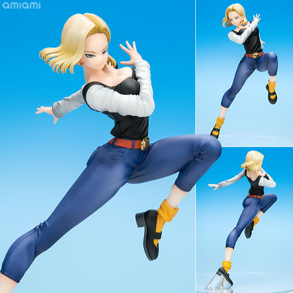 ドラゴンボールギャルズ ドラゴンボールZ 人造人間18号 Ver.IV 完成品フィギュア[メガハウス]今回のVer.IVはバトルシーンをイメージしたポージングで、今までとは一味違った印象を受ける仕上がりで造形しています。