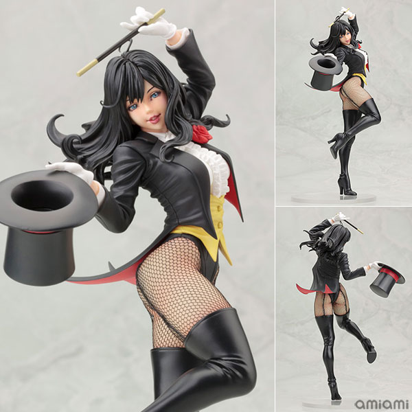 DC COMICS美少女 ザターナ 2nd Edition 1/7 完成品フィギュア[コトブキヤ]タイツ姿の他のスーパーヒロインとは一味違った、女の子らしさを前面に押し出した衣装は原型師の毒島孝牧(ブスジマックス)氏が繊細に再現しました。