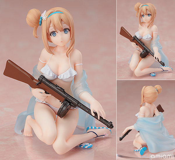 S-style ドールズフロントライン スオミ KP-31 水着Ver.(仲夏のエルフ) 1/12 塗装済み組み立てフィギュア[フリーイング]銃器を擬人化したキャラクター育成＆戦略シミュレーションゲーム『ドールズフロントライン』より「スオミ KP-31」が登場。