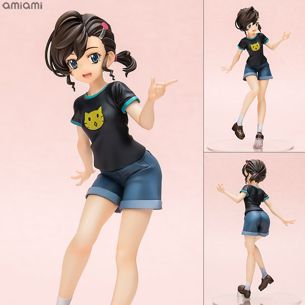 ゲゲゲギャルズ ゲゲゲの鬼太郎 犬山まな 完成品フィギュア[メガハウス]髪型も特徴的なおさげを緻密に造形し、衣装も劇中で登場頻度の高い「猫Tシャツ」姿で再現しました。