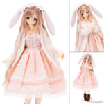 えっくす☆きゅーと ふぁみりー マシュマロうさぎさん / みなみ 1/6 完成品ドール[アゾン]シルバーピンクカラーの髪にパステルグリーンの瞳、セクシーでキュートなベビードール、しっぽの付いたパニエなど、ふわふわうさぎさんコーデでお届けいたします。