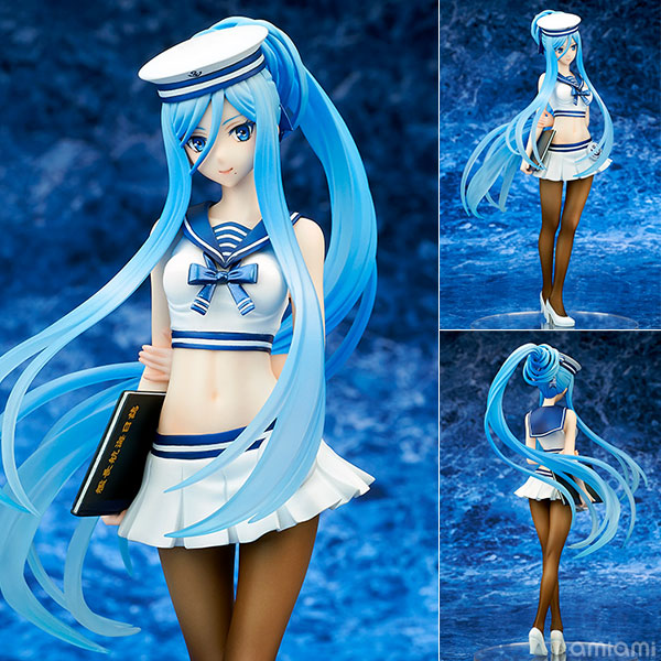 蒼き鋼のアルペジオ メンタルモデル タカオ セーラーVer. 1/8 完成品フィギュア[キューズQ]涼やかなスタイリングと透明感あふれる髪、黒ストッキングに包まれた脚線美で艦長を誘惑しちゃいます！
