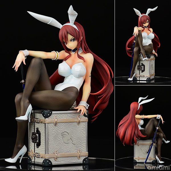 FAIRY TAIL エルザ・スカーレット Bunny girl_Style/type white 1/6 完成品フィギュア[オルカトイズ]大人気TVアニメ「FAIRY TAIL」から『エルザ・スカーレットBunny girl_Style/type white』が登場！