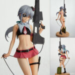 シャイニング・ビーチヒロインズ マリオン 水着Ver. 1/7 完成品フィギュア[ヴェルテクス]身の丈よりも大きな銃は、水着で楽しむ“水鉄砲”！足元の水タンクに繋いで、密かにやる気満々の様子？ パーツの着脱で可愛らしいボーダーのビキニ姿もお楽しみ頂けます。