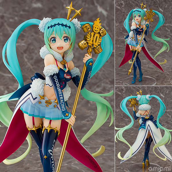 初音ミク GTプロジェクト レーシングミク 2018 Challenging to the TOP 1/7 完成品フィギュア[アクアマリン]『初音ミク GTプロジェクト』より「レーシングミク 2018 Challenging to the TOP」が登場！