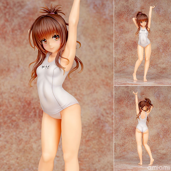 ToLOVEる-とらぶる-ダークネス 「結城美柑」白スクール水着ver 1/7 完成品フィギュア[FOTS JAPAN]筋を伸ばす健康的なポーズでしなやかなボディーラインを晒す、あどけない少女に溢れる色香を演出された雰囲気のある美柑です。